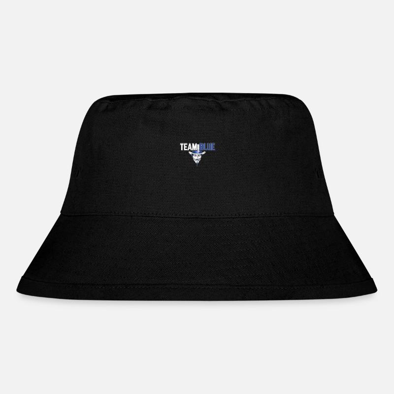 Team Blue Hackathon White Hat Hackers Stolz - Stanley/Stella recycelter Bucket Hat - Schwarz