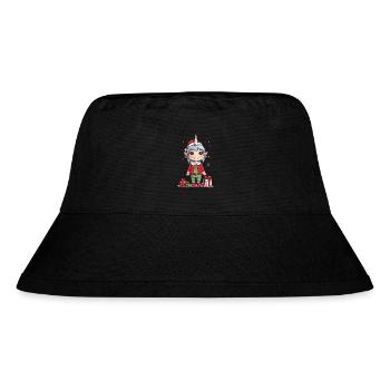 Magical Christmas Unicorn Unicorn for Christmas - Stanley/Stella Recycled Bucket Hat - black - Front