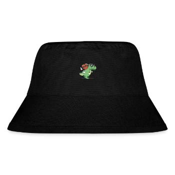 Herz Reiten Dinosaurier Valentinstag T-Rex V-Day - Stanley/Stella recycelter Bucket Hat - Schwarz - Vorne