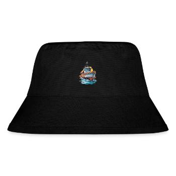 Fisherman Boat Fishing Trip and Adventure Fishing - Stanley/Stella Recycled Bucket Hat - black - Front