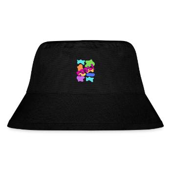 Cooler Style und 10/10 Attitüde - Stanley/Stella recycelter Bucket Hat - Schwarz - Vorne