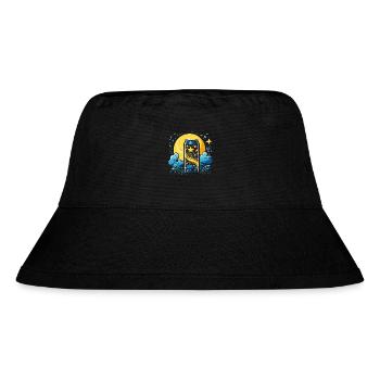 The coolest tin with stars and clouds - Stanley/Stella Recycled Bucket Hat - black - Front