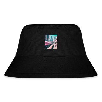 Tokyo Station - Stanley/Stella Recycled Bucket Hat - black - Front