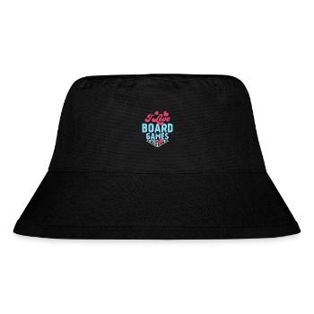 I Love Board Games Nerd Gamer Tabletop Player - Stanley/Stella Recycled Bucket Hat - black - Front