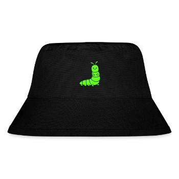 raupe - Stanley/Stella recycelter Bucket Hat - Schwarz - Vorne