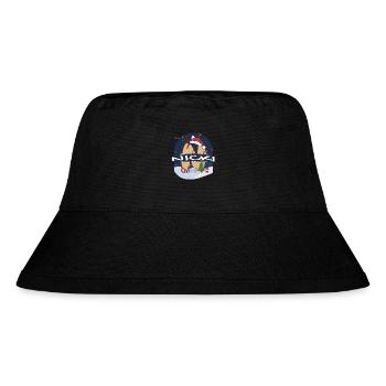 Awesome Nick Name w Santa Hat in Xmas Theme - Stanley/Stella Recycled Bucket Hat - black - Front