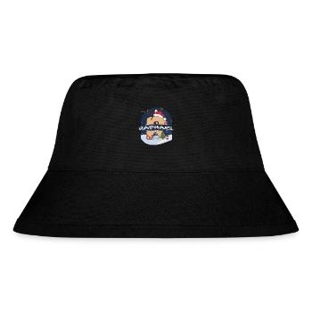 Toller Raphael-Name mit Weihnachtsmütze im Weihnachtsthema - Stanley/Stella recycelter Bucket Hat - Schwarz - Vorne