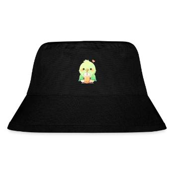 Inséparable kawaii boit Boba Bubble Tea Chibi - Bob recyclé Stanley/Stella - noir - Devant