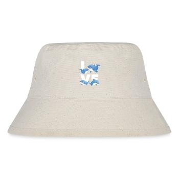 Dolphin Love - Stanley/Stella recycelter Bucket Hat - Naturweiß - Vorne