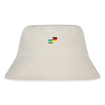 Ruanda Deutschland Flagge Deutsch Ruandese - Stanley/Stella recycelter Bucket Hat - Naturweiß - Vorne