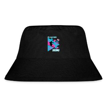 I'd Rather Ski - Ski Winter Sports Skier - Stanley/Stella Recycled Bucket Hat - black - Front