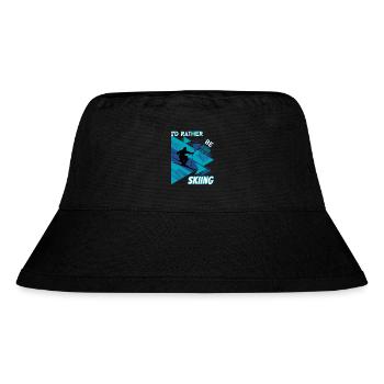 I'd Rather Ski - Ski Winter Sports Skier - Stanley/Stella Recycled Bucket Hat - black - Front