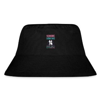 Square Dancing Because Therapy Is Country Dance - Stanley/Stella recycelter Bucket Hat - Schwarz - Vorne
