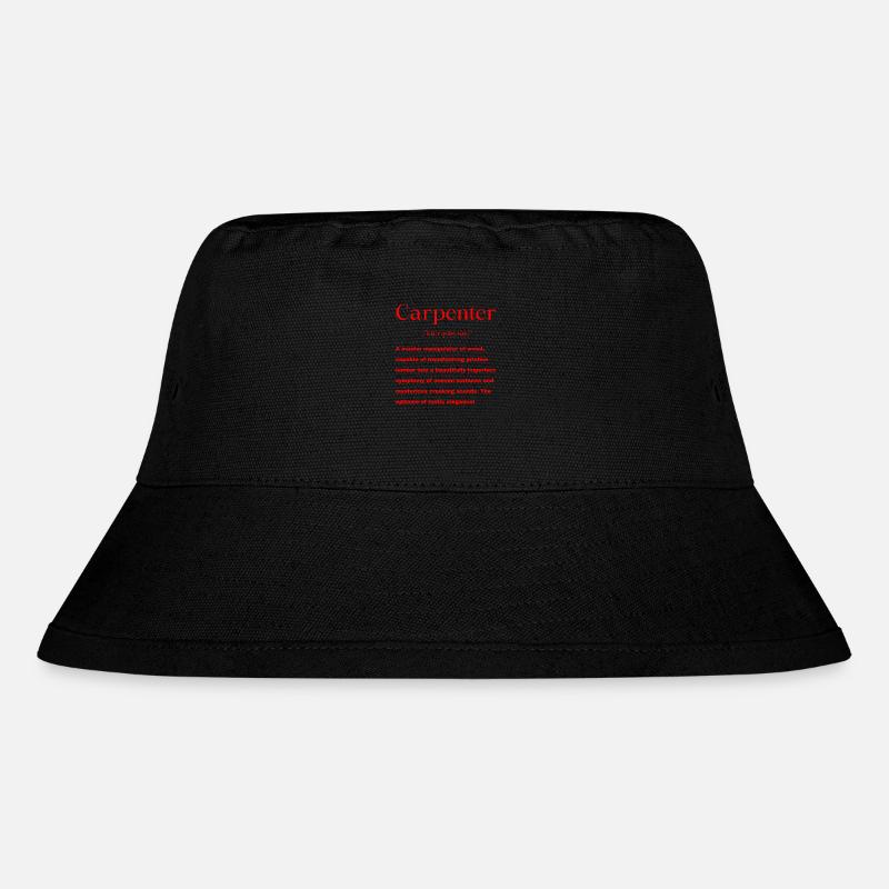Tischler Zimmermann Schreiner Spruch - Stanley/Stella recycelter Bucket Hat - Schwarz