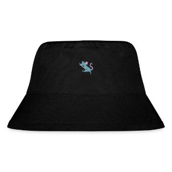 Ratte mit Schwert Nagetier Natur - Stanley/Stella recycelter Bucket Hat - Schwarz - Vorne