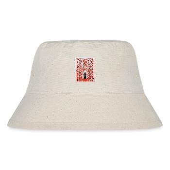 Scherenschnitt Vögel - Stanley/Stella recycelter Bucket Hat - Naturweiß - Vorne