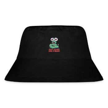 Don't fidget like a worm - Stanley/Stella Recycled Bucket Hat - black - Front