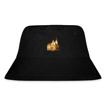 Werdau Rathaus Pleiße Sachsen - Stanley/Stella recycelter Bucket Hat - Schwarz - Vorne