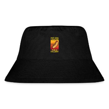 Hot Dog Looking For A Hallway - Stanley/Stella Recycled Bucket Hat - black - Front