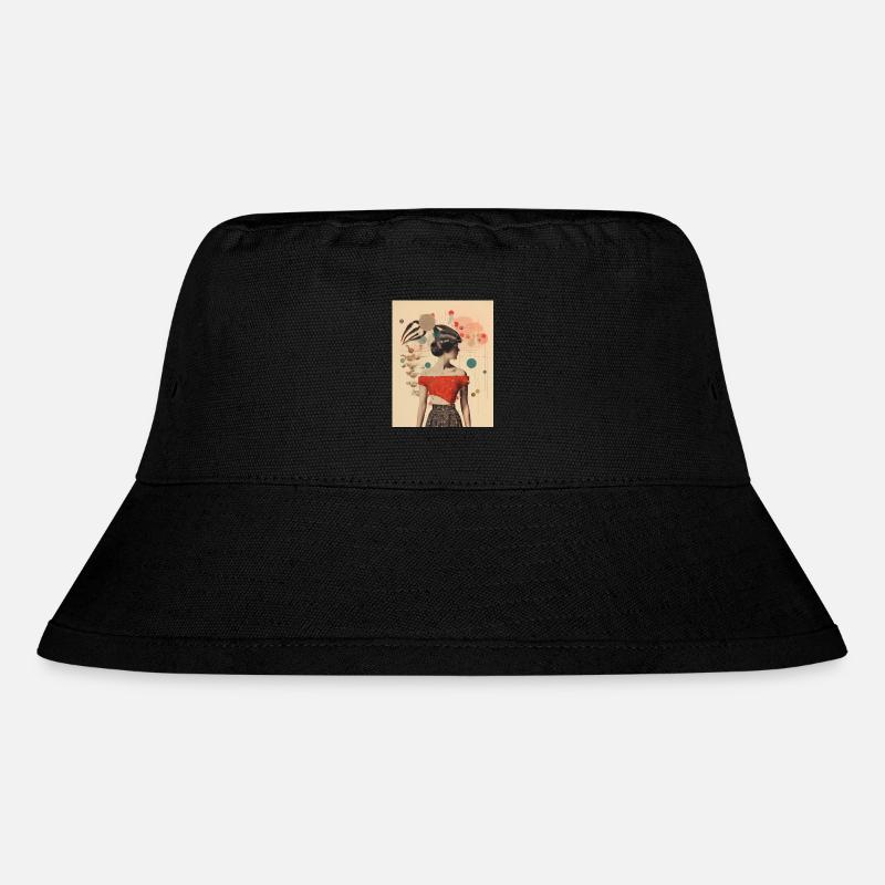 Scorpio collage - Stanley/Stella Recycled Bucket Hat - black