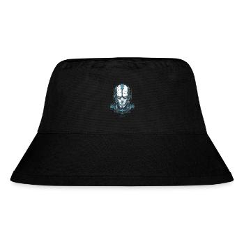 Ein Cyborg-Roboter Tech - Stanley/Stella recycelter Bucket Hat - Schwarz - Vorne
