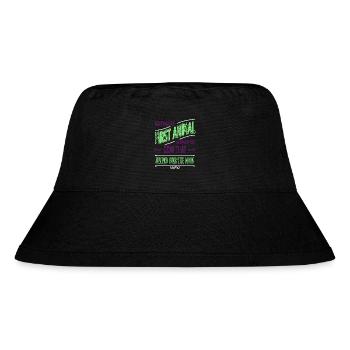 birthday gift astrology spaceship gift colors - Stanley/Stella recycelter Bucket Hat - Schwarz - Vorne