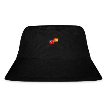 Taiwan Spain Vintage Flag Spanish Taiwanese - Stanley/Stella Recycled Bucket Hat - black - Front