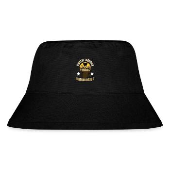 Radiologist Coffee Before Xray Tech Coffee Lover - Stanley/Stella Recycled Bucket Hat - black - Front