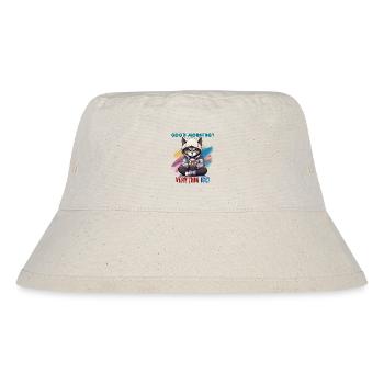 Good morning? Very thin ice! Humor, Spaß, Fun, - Stanley/Stella recycelter Bucket Hat - Naturweiß - Vorne