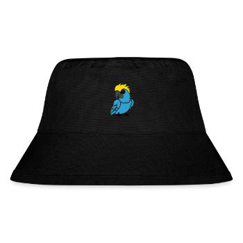 Humor kleiner Papagei - Stanley/Stella recycelter Bucket Hat - Schwarz - Vorne