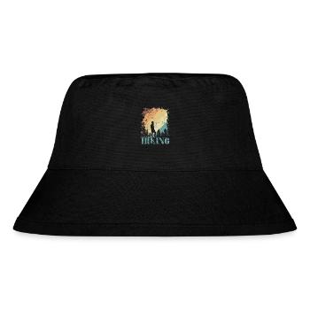 Let's go Hiking Outdoor Hobby - Stanley/Stella Recycled Bucket Hat - black - Front