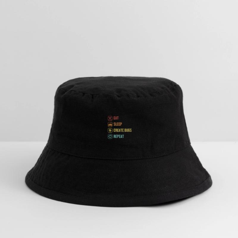 Eat Sleep Create Bugs Repeat Developer Coder Stanley/Stella recycelter Bucket Hat