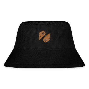 Kleiner Biber-Humor - Stanley/Stella recycelter Bucket Hat - Schwarz - Vorne