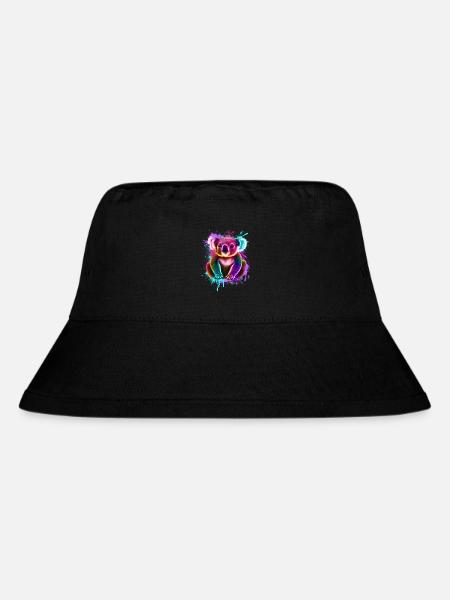 Koala Graffiti Bunt - Stanley/Stella recycelter Bucket Hat - Schwarz