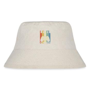 Level 2 Freigeschaltetes Hemd Videospieler 2. Geburtstag - Stanley/Stella recycelter Bucket Hat - Naturweiß - Vorne
