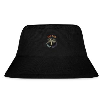 Maple Tree Essence Männer Frauen Lustig - Stanley/Stella recycelter Bucket Hat - Schwarz - Vorne