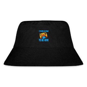 Gamer Pause Engagement – Spielecontroller Design - Stanley/Stella recycelter Bucket Hat - Schwarz - Vorne