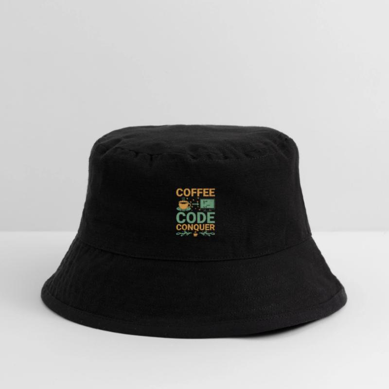 Coffee Coding Programmer Coder Developer Nerd Coff Stanley/Stella Recycled Bucket Hat