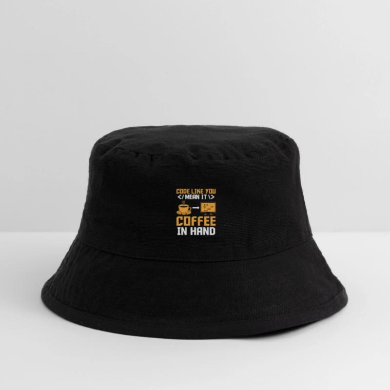 Coffee Coding Programmer Coder Developer Nerd Coff Stanley/Stella Recycled Bucket Hat