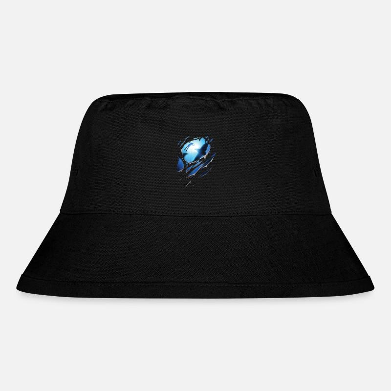 Zerrissen Tauchen Hai Geschenk Risse - Stanley/Stella recycelter Bucket Hat - Schwarz