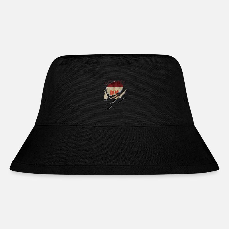 Zerrissen Ägyten Flagge Geschenk Risse - Stanley/Stella recycelter Bucket Hat - Schwarz