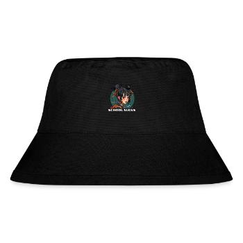 Gelangweiltes Anime Mädchen: Schule ist kacke - Stanley/Stella recycelter Bucket Hat - Schwarz - Vorne