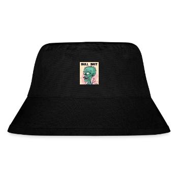 Bullshit Art Cartoon Skull Zombie - Stanley/Stella Recycled Bucket Hat - black - Front