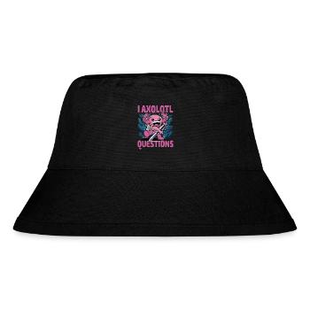 I axolotl Fragen - Stanley/Stella recycelter Bucket Hat - Schwarz - Vorne