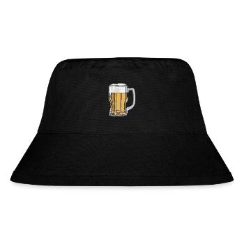 Beer Bier Geschenk Krug party feiern Fest glas - Stanley/Stella recycelter Bucket Hat - Schwarz - Vorne