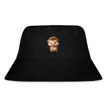 Süßer Igel für Babys und Kinder - Stanley/Stella recycelter Bucket Hat - Schwarz - Vorne