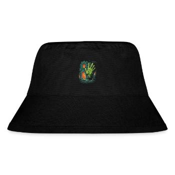 Die Verlies Zombie Hand - Stanley/Stella recycelter Bucket Hat - Schwarz - Vorne