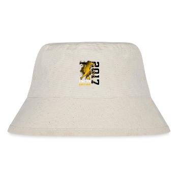 2017 Year of Birth Birthday Football - Stanley/Stella Recycled Bucket Hat - natural - Front