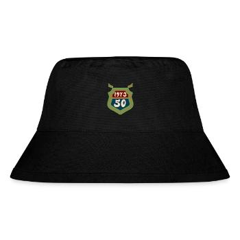1973 born 50 years - Stanley/Stella Recycled Bucket Hat - black - Front