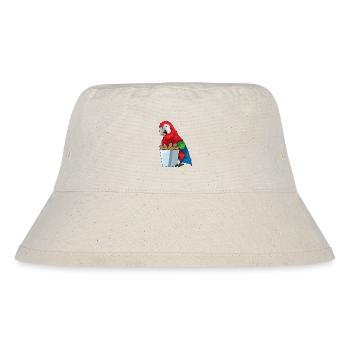 Papagei Erdnuss - Stanley/Stella recycelter Bucket Hat - Naturweiß - Vorne